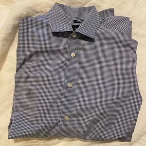 Kenneth Cole Non-Iron Slim Fit Men’s Dress Shirt, Blue